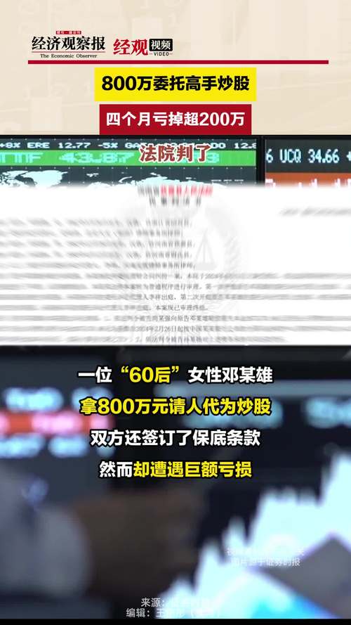 委托炒股亏损案例_代理操盘风险_千万不要配资炒股