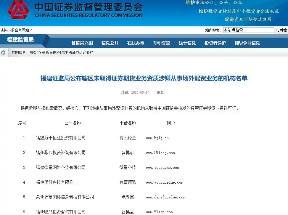 场外配资监管 非法配资黑名单 投资者教育防范_配资宝正规吗